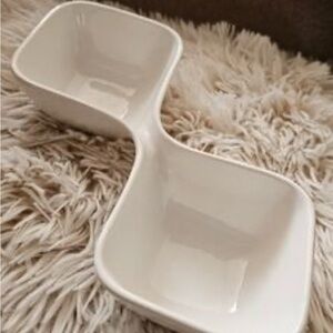 Strawberry Street Elegant White Ceramic Serving Dish